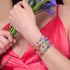 Candy Crush | Silver | Galaxy Glass Bead Bracelet